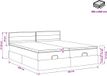 vidaXL Ottoman bed met matras met hoofdeinde 2 st Taupe Stof