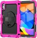 Selected by GSMpunt.nl Lenovo Hoes met ingebouwde Screenprotector Geschikt voor Lenovo Idea Tab / K11 Gen 2 | Inclusief 360° Draaibare Handriem en Schouderriem | Roze