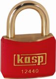 Kasp K12440REDD Hangslot 40 mm Verschillend sluitend Goud-geel Sleutelslot