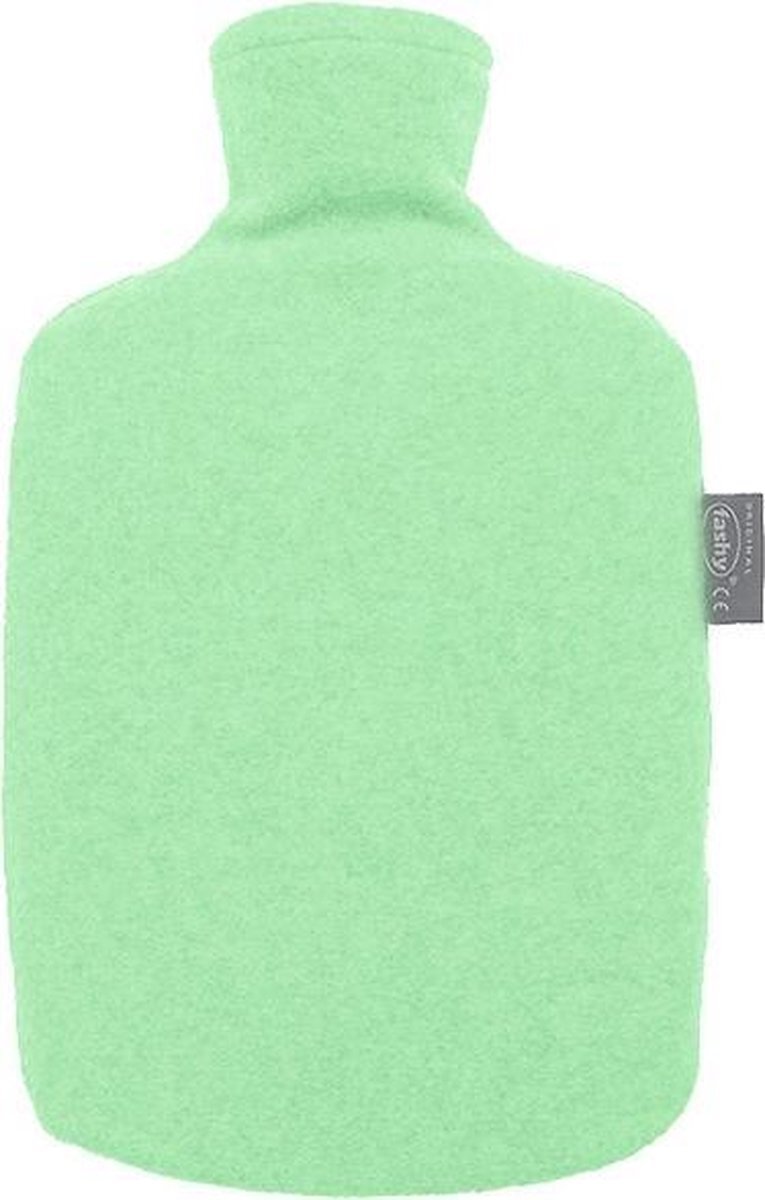 Fashy Warmwaterkruik - Met fleece hoes eco groen