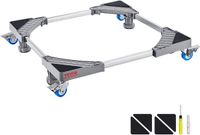VEVOR Verhuiswagen, 4 Wielen, Draagbare Verhuiswielen, Robuuste, in Elkaar Grijpende, Kleine, Platte Verhuiswagens voor Zware Meubels, 2-Pack, 40 X 28 cm, Draagvermogen 227 kg, Zwart