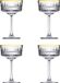 Pasabahce Champagneglazen Elysia - goud - 4x - 260 ml - kristalglas - coupe glazen