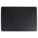 Set Horeca Black Set van 6 zwarte PVC placemats, gevlochten, 30 x 44 cm