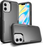 Merkloos TPU + pc schokbestendige beschermhoes voor iPhone 12 mini (zwart)