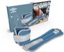 Umbro Gewichtsmanchetten, gewichten voor benen en armen, 2 stuks van 500 gram, verstelbaar met klittenbandsluiting, comfortabele pasvorm, grijs/blauw