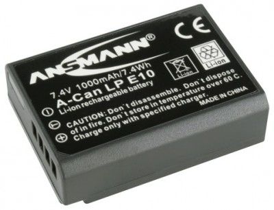 Ansmann A-Can LP E10 - Camera Accu - Li-Ion - 1000 mAh - 7,4 volt - Canon EOS 1100D