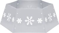 vidaXL Kerstboomrok - Ø68x25 cm - Zilver en wit