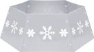 vidaXL Kerstboomrok - Ø68x25 cm - Zilver en wit