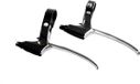 Saccon Jeu de leviers de frein Rollerbrake 4-doigts Noir/Argent 2 pièces