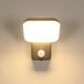 Applique murale d'extérieur LED 16W avec détecteur de mouvement, IP65, 3000K
