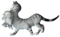 Parastone Kattenbeeldje - Moeder met Kitten - Beeldje