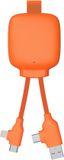 Xoopar Powerbank met Multiconnectorkabel 3000mAh Oranje