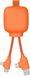 Xoopar Powerbank met Multiconnectorkabel 3000mAh Oranje