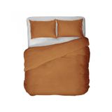 Kayori Kiyo Dekbedovertrek Tencel - 140x200-220 + 1 sloop - Eenpersoons - Donkertaupe
