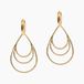 Jenyfer Boucles d'oreilles pendantes plaqué or jaune