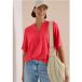 Blouse à manches courtes et col en V