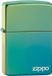 Zippo Teal with Logo Lighter