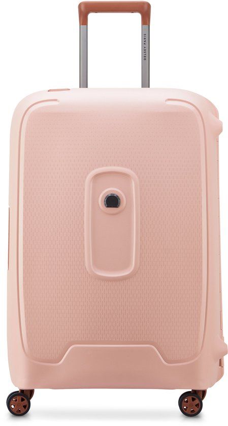 Delsey Moncey 69 cm Harde Reiskoffer – 73 Liter – 3-Puntssluiting – TSA Slot – Waterbestendig – 4 Dubbele Wielen – Light Pink - Roze