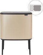 Brabantia POUBELLE 11+23L CHAMPAGNE