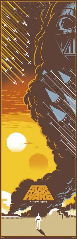Grupo Your Decoration B.V. Star Wars Episode IV Poster 53x158cm