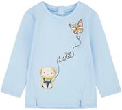 Levi's® Kids Bear Notched Front T-shirt à manches longues bleu 6 mois fille