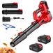 StarTech Accublazer Elektrische tuinfluister 500W 6 snelheidsstanden 30.000 RPM 2 accu's + oplader