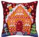 Collection d'Art Kussen borduurpakket Gingerbread Lodge
