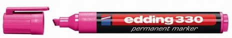 Edding 330 Marqueur permanent rose - pointe ronde