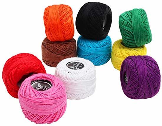 - 10 Cotton Yarns Total 470 Meters