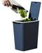 Poubelle Poubelle avec couvercle 13 litres pour déchets ménagers