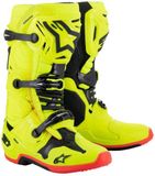 Alpinestars Tech 10 Chaussures Jaune Fluo Noir Rouge Fluo Taille 11