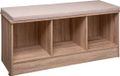 Konges Sløjd Houten bank - Beige - 3 Opbergruimtes - L105 cm