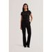 Ted Baker Metallic Short Sleeve Crew Neck Tee Black