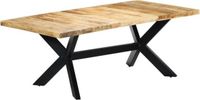 vidaXL Massief Mangohouten Eettafel 200x100x75 cm