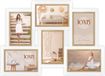 Zep Italia ZEP - Houten Multi Fotolijst wit/bruin Ayas 6Q voor 4 foto's 10x15 (afmeting 45,5x32 cm) - CV662