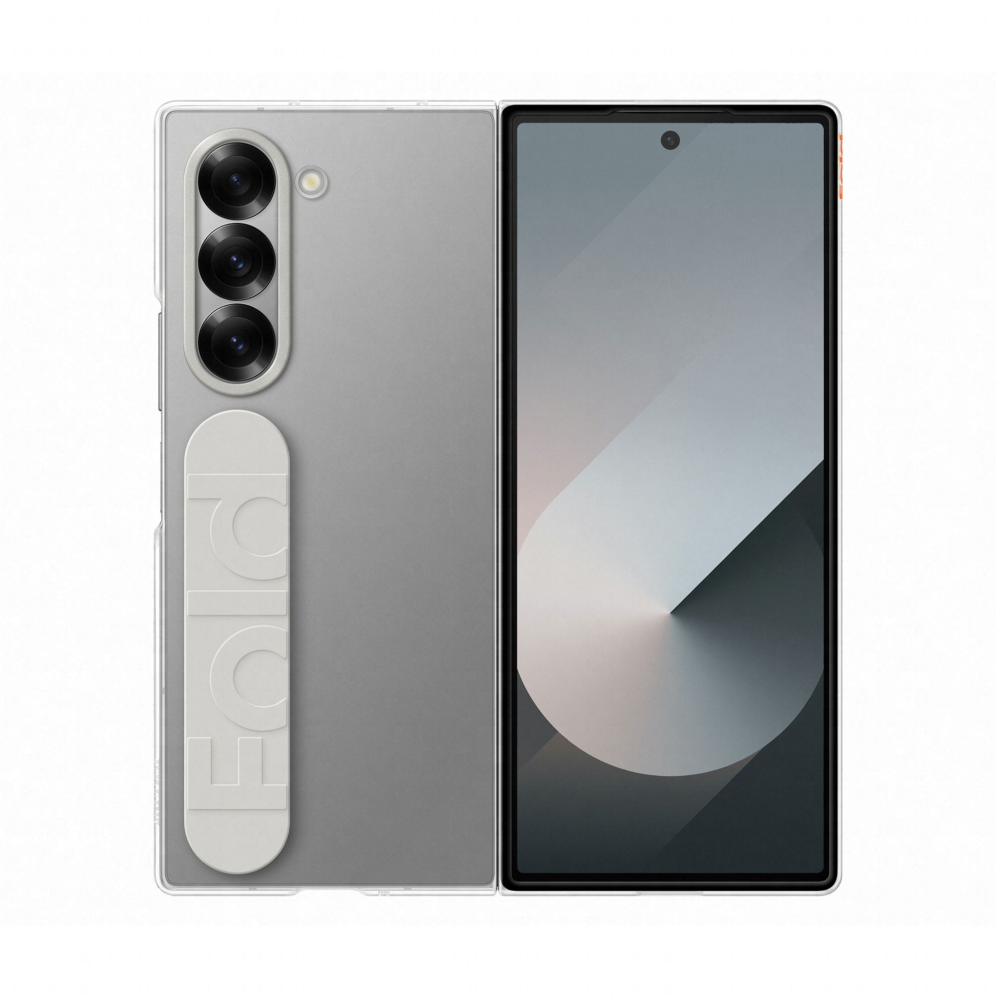 Samsung Galaxy Z Fold6 Case - Transparent - with Wrist Strap