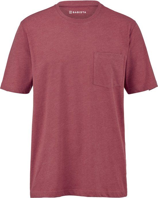 Babista heren T-shirt - 60 - rood - Plus Size