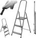 StarTech Stalen instaptrap - Vrijstaande ladder met platform - 3 treden - Draagvermogen 125 kg