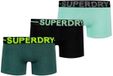 Superdry BOXER TRIPLE PACK Heren Onderbroek - Raven Black Marl