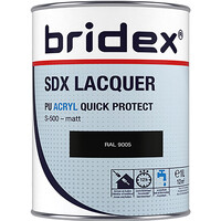 Bridex SDX Lacquer lak acryl 1L RAL 9005 mat
