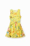 Desigual Jurk voor meisjes, geel, 4 jaar, Geel.