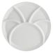 la Porcellana Convivio Fondue/Party Plate cm 26 Gb, Porselein Wit, 26 x 26 x 2.5 cm