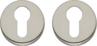 Intersteel Rozet met profielcilindergat rond verdekt nikkel mat