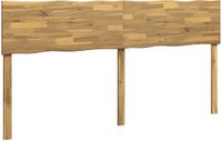 vidaXL - Live - Edge - Hoofdbord - ROSTOCK - Witgewassen - 200 cm