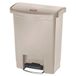 Rubbermaid Commercial Products 1883456, 1883456 30 Liter Voorkant Step-On Hars Afvalmand - Beige