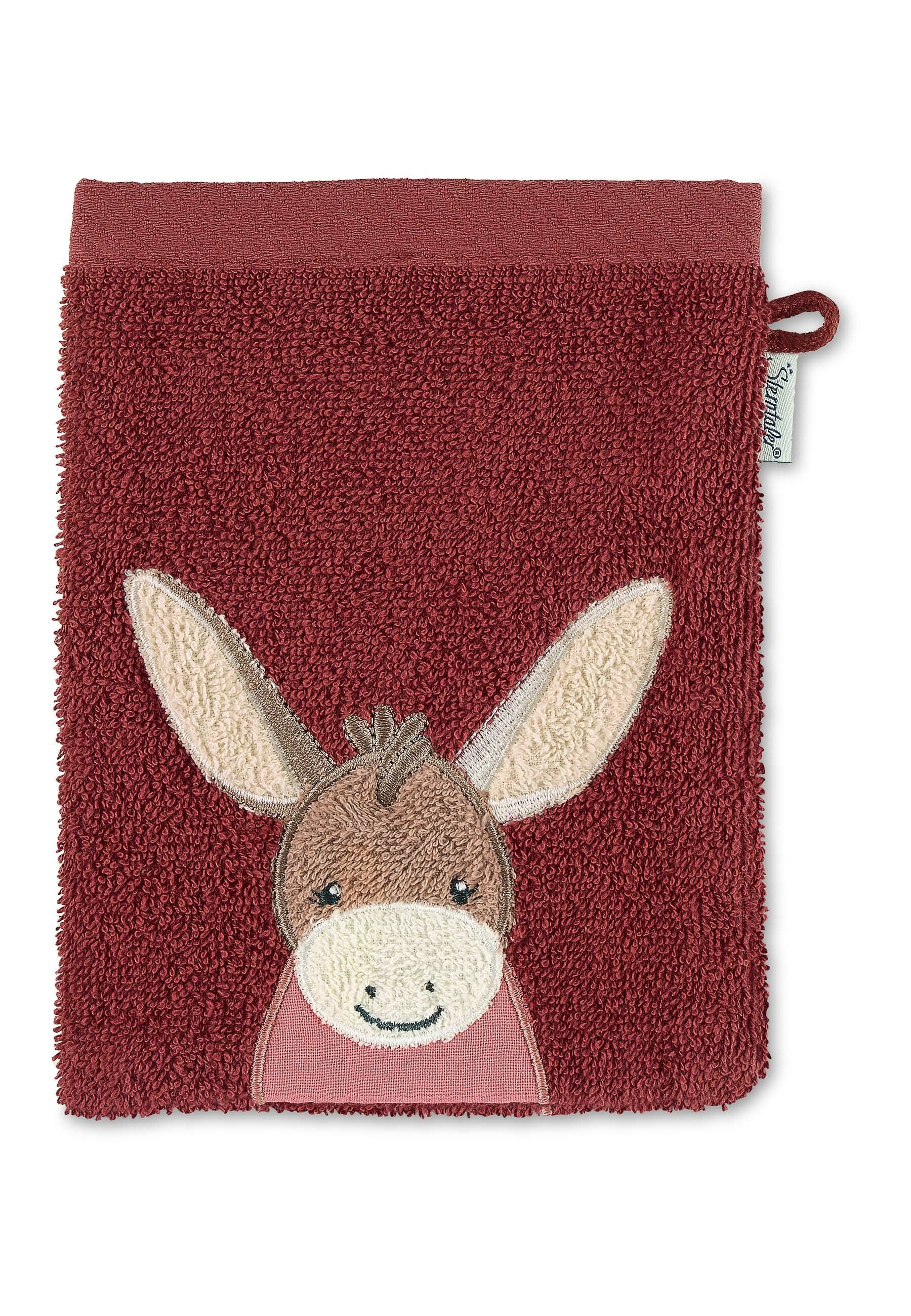 Sterntaler Emmily - Badsponsje voor baby's - Rood - Katoen - 21 cm