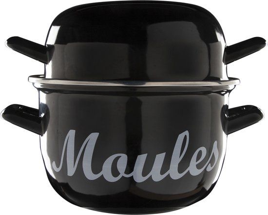 COSY & TRENDY MOSSELPOT - 18CM - 2.8L - Zwart