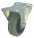 RS PRO, Vaste zwenkwiel, wiel ø 75 mm, 70 kg, gewicht H. 95 mm, wiel B. 25 mm, 75 x 60 mm, plaat, rubber materiaal
