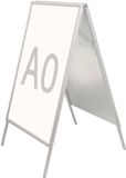 MAUL Reclamebord MAULpublic staand formaat A0 aluminium 94 x 87.3 x 140.3 cm zilver