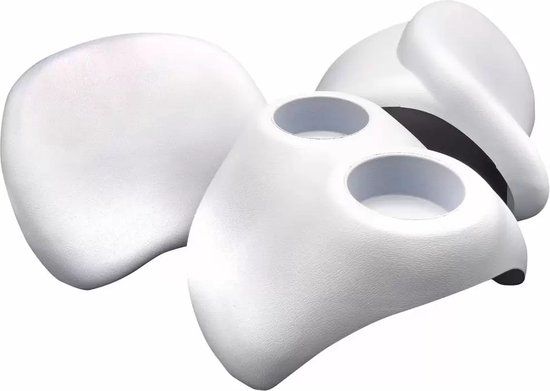 Infinite Spa Hoofdsteun en bekerhouder PU Wit
